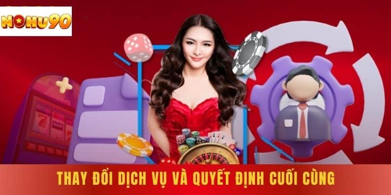 Thay đổi dịch vụ và quyết định cuối cùng